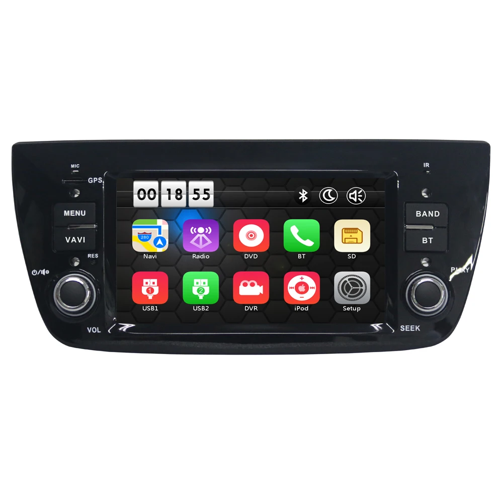 Excellent New! 6.1 Inch Car DVD Multimedia Player Stereo For Fiat/Doblo With Canbus 3G USB Host Radio GPS Navigation RDS BT 1080P Maps 20