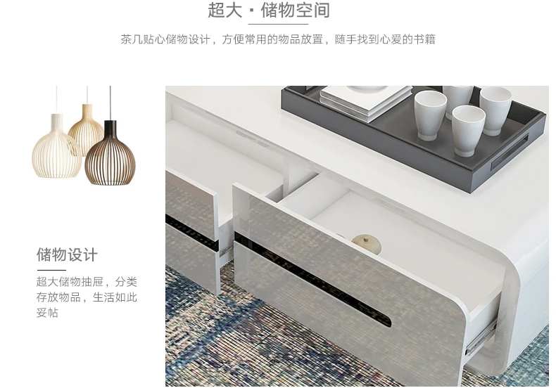 Natural designer wooden panel Coffee Table Living Room Home Furniture minimalist modern rectangle mesas de centro table basse