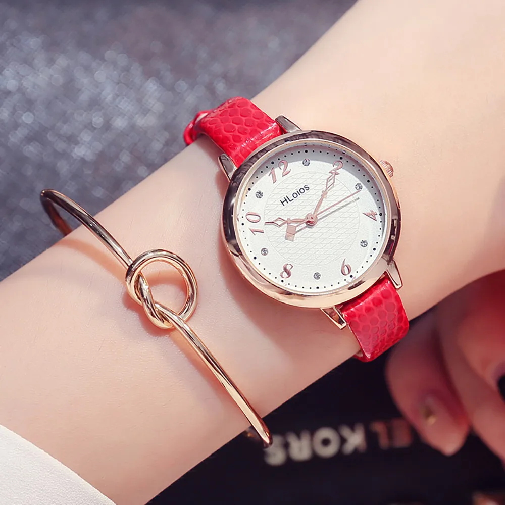 Top Brand Fashion Ladies Watches Leather Female Quartz Watch Women Thin
