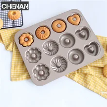 Размер L соответствует 12 чашек торта в заказе будет отправлена Модель 12 отверстиями металлическая форма для печенья, маффинов пластина хлеб мусс для тостов кастрюля Шоколад Мыло Формы для выпечки Инструменты