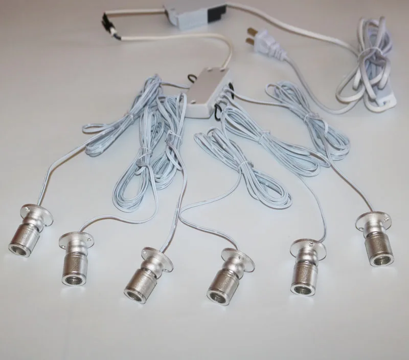 Светодиодный точечный мини-светильник наборы для шкафа шайба Точечный светильник s вниз светильник для кухни дисплей счетчик ювелирных изделий шкаф лампа для витрины