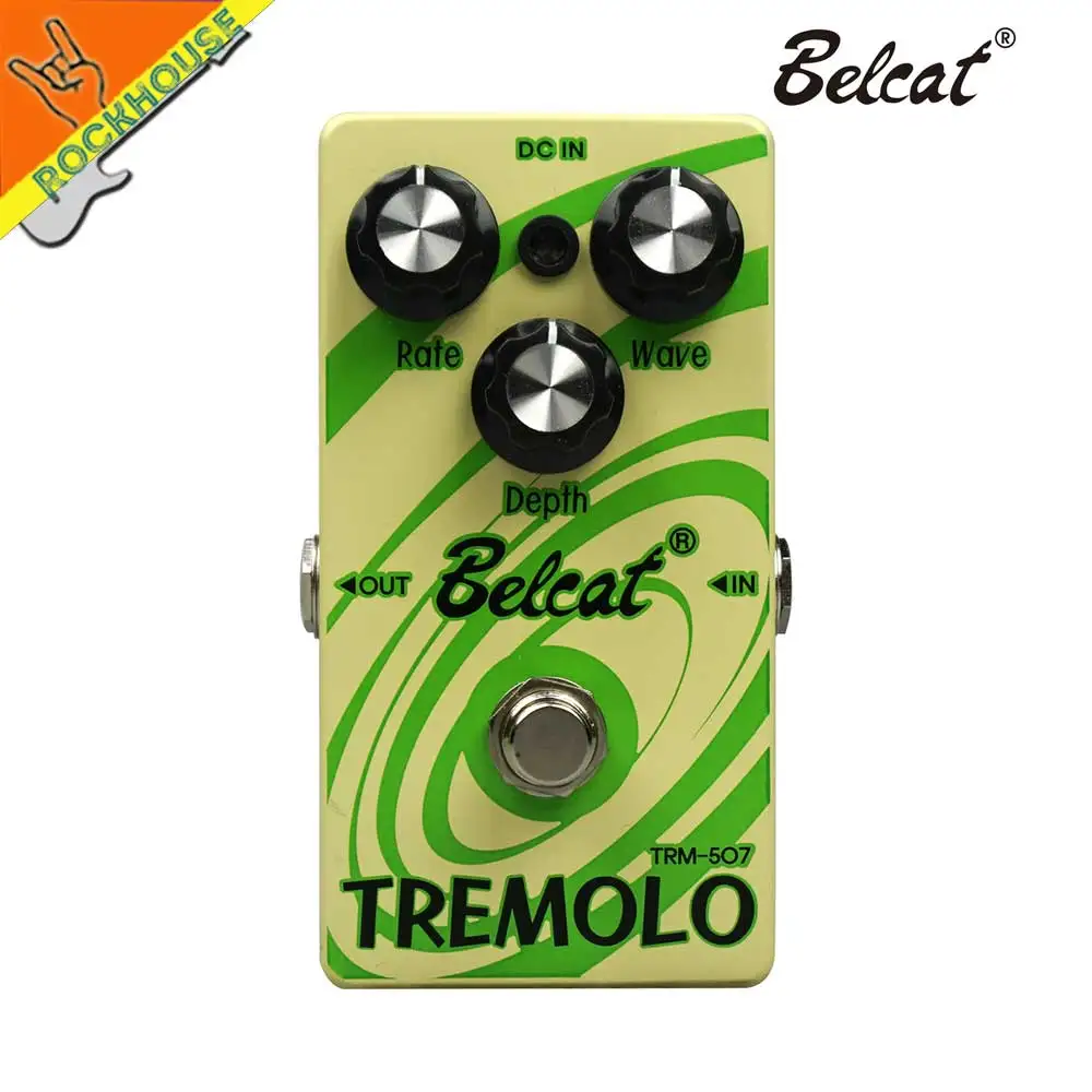 

Belcat Guitar Tremolo Effects Pedal Analog Tremolo pedal Stompbox Analogue circuit smooth sound True bypass Free shipping