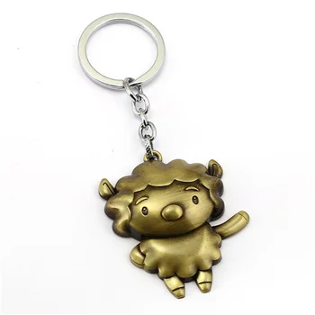 

Cute Fashion Special offer The 12 Chinese zodiac keychains antique bronze animal figure key ring 12 types HF11938