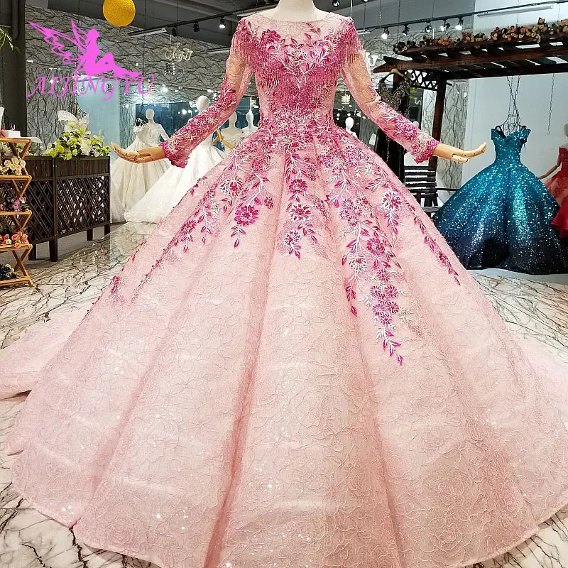 AIJINGYU China Fabriek Trouwjurken Plus Size 2018 Prinses Met Lange Mouwen Moeder Van De Bruid Real Sample Trouwjurk AIJINGYU China Fabriek Trouwjurken Plus Size 2018 Prinses Met Lange Mouwen Moeder Van De Bruid Real Sample Trouwjurk