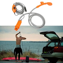 Инструмент для очистки портативный автомобильный душ с прикуривателем Открытый Отдых Путешествия душ DC 12 В Автомойка Мытье окон