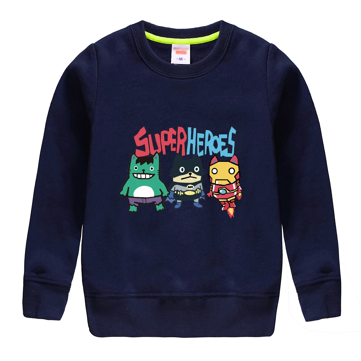 Супергероев печатным рисунком Новая модная зимняя одежда Осень свитер с длинным рукавом с восьми цветов Топ пиджаки для детей, выбрать