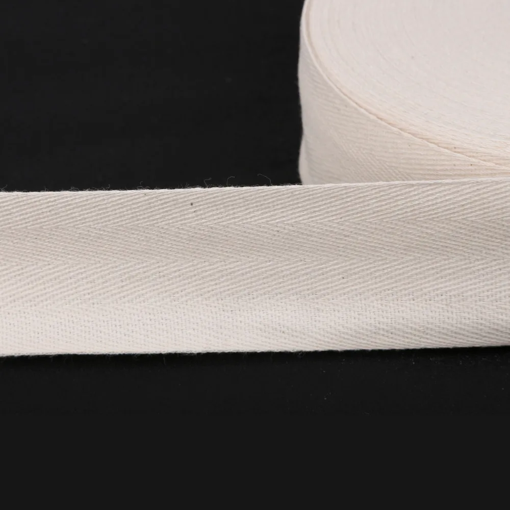 Cotton Webbing Herringbone Pattern Ribbons 5yards/lot 10-50mm DIY Packing Sewing Clothes Accessories