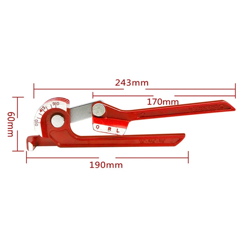 1PC 3-in-1 Manual Pipe Bender Copper Tube Bending Tool Heavy Duty Aluminum Steel Soft Tubing Machine Machinery | Инструменты