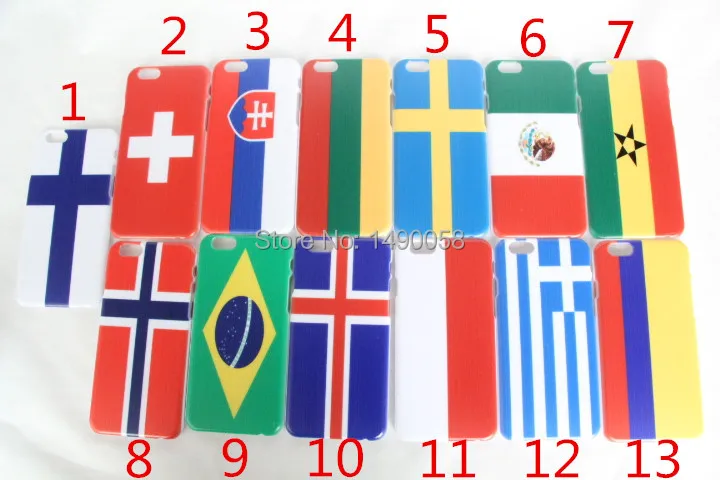 New luxury Classical Retro Multi National Flag Hard Case Back Cover For iPhone 6 plus 5.5 inch Free Shipping |