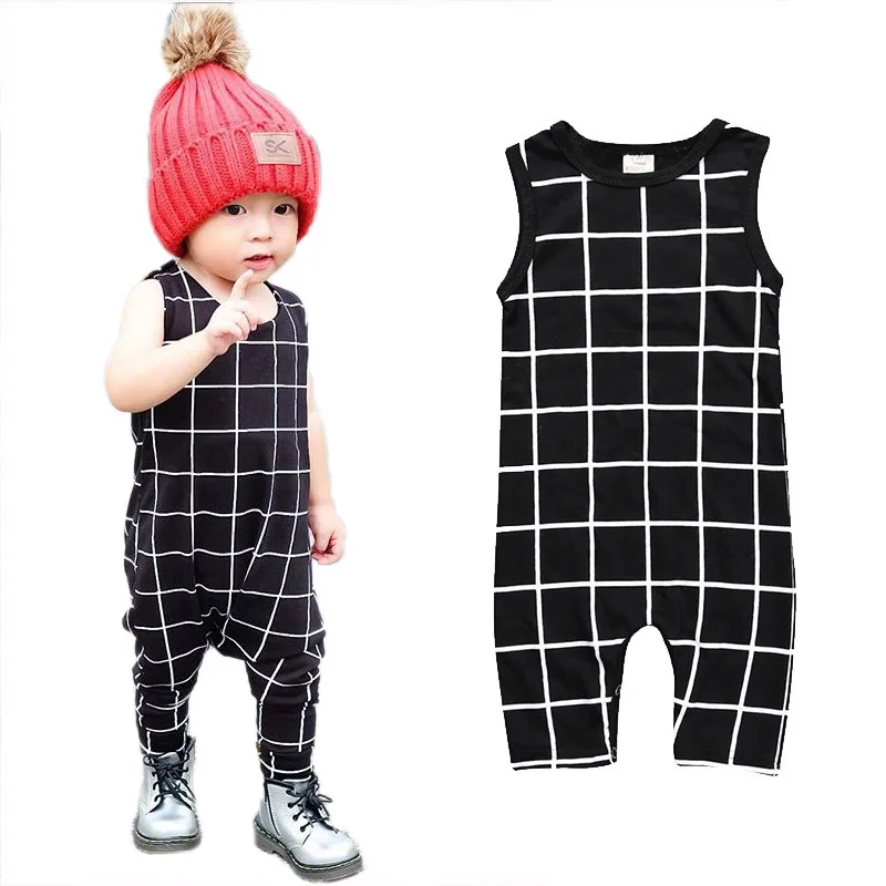

Newborn Baby Boy Clothes Ins Infant kids Jumpsuit Sleeveless Pattern Baby Boy Rompers For Newborns Summer Toddler Boys Costume