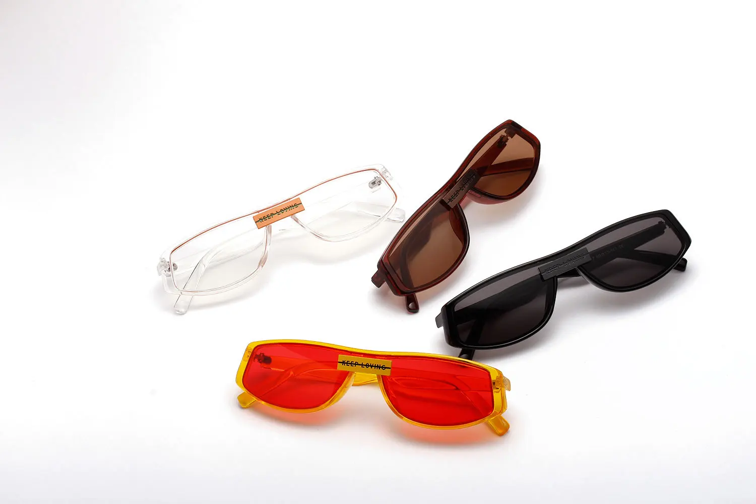 Ruosyling UV 400 солнцезащитные очки для женщин квадратные винтажные пляжные солнцезащитные очки для девочек модная оранжевая оправа Красные линзы темные очки