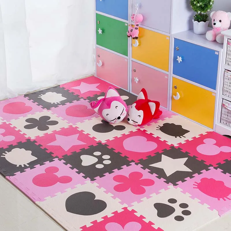 Cartoon Colorful Children's Carpet Thickened Floor Mat Mattress Kids Carpet Foam Puzzle Mat Living Room Bedroom Funny ids Pad