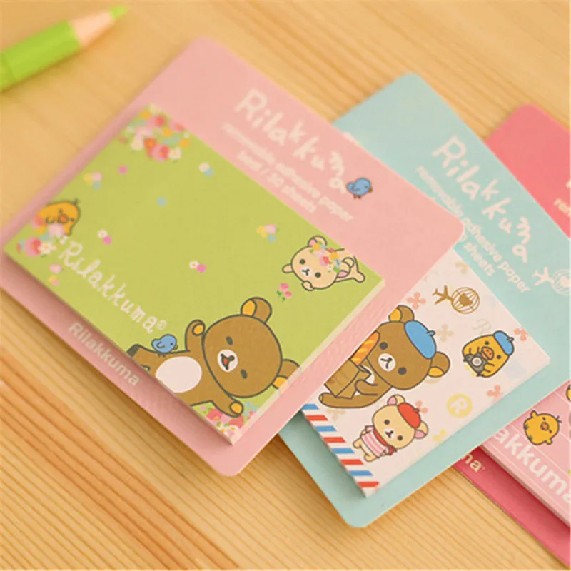 1 шт. Kawaii Bear блокнот для заметок с мультяшными животными Стикеры для рукоделия канцелярские товары Скрапбукинг Милая наклейка для планировщика школьные офисные принадлежности