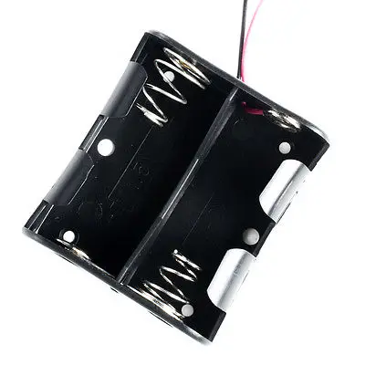 

DHL/EMS 2*100pcs,2 x C Size Cell Battery Holder Box 3V Case With Wire Lead UM-2x2 -A1