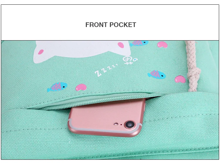 4 шт./компл. ноутбук школьные рюкзаки для девочек мальчиков подростков женский рюкзак Sac Dos Femme милый кот текстильная сумка дети