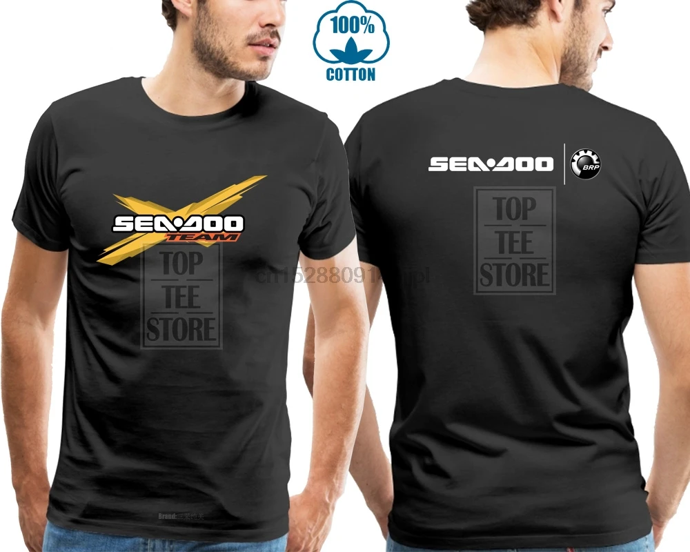 

Brp Sea Doo Can Am Logo Black T Shirt Xs S M L Xl 2Xl 3Xl