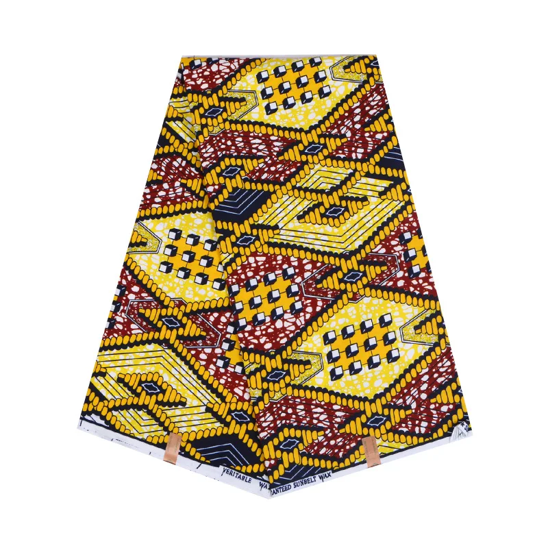 

Ankara African 100% Polyester Wax Prints Fabric Nigeria New Block Design Hollandais Wax High Quality 6 yards Woman Party Dress
