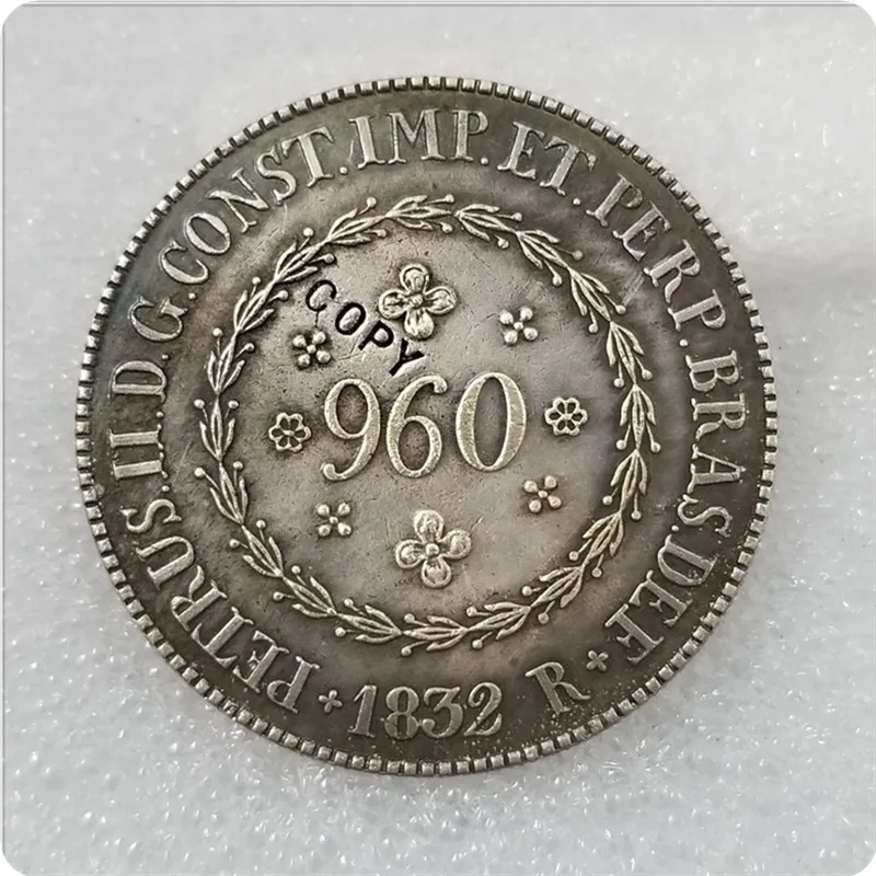 1832 Бразилия 960 рейс имитация монеты