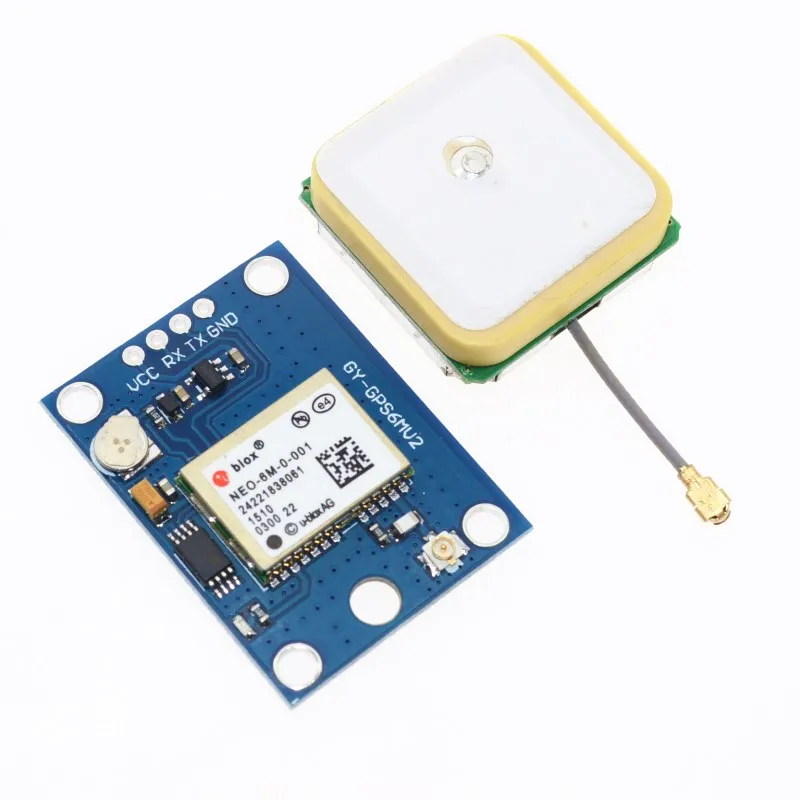 Free shipping GY-NEO6MV2 new NEO-6M GPS Module NEO6MV2 with Flight Control EEPROM MWC APM2.5 large antenna