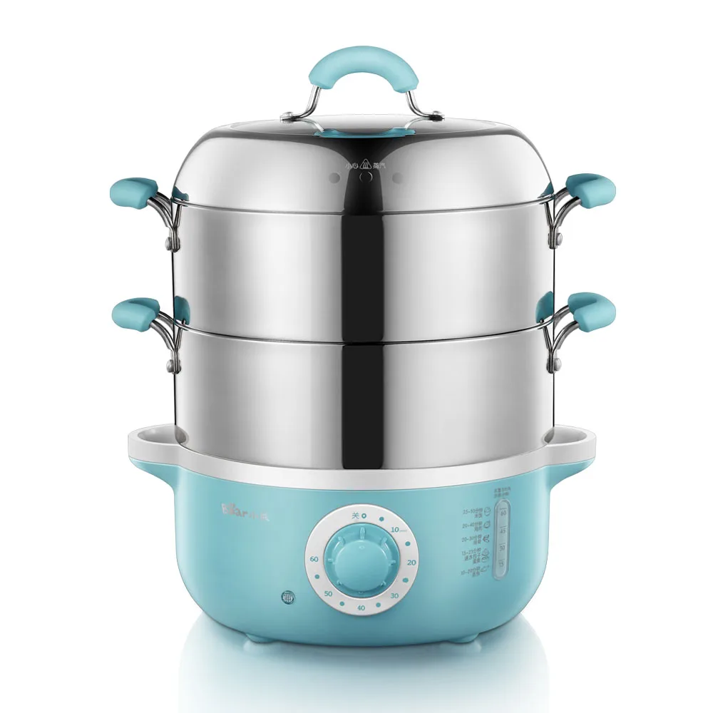  Bear Electric Steamer Steamed Two Layers Stainless Steel Cooker Cooking DZG-240GA