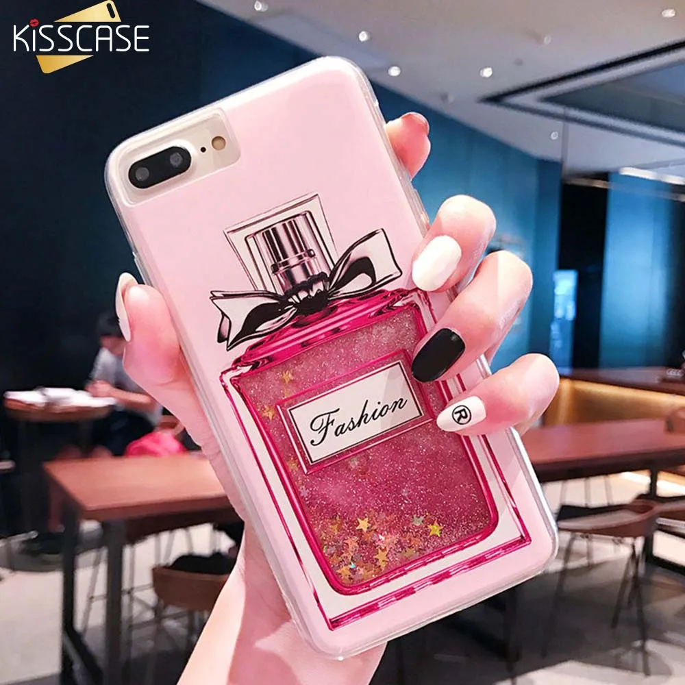 KISSCASE Perfume Bottle Pattern Case For Xiaomi 9 8 Lite SE Quicksand Phone Redmi Note 7 6 5 4 Pro 6A Pocophone F1 |