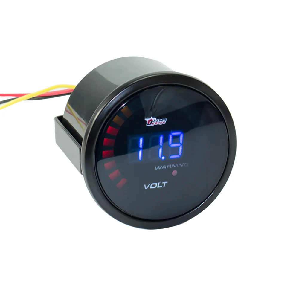 2 inch 52mm 12V Car Digital Voltmeter Volt Gauge Meter 20 LED White 8