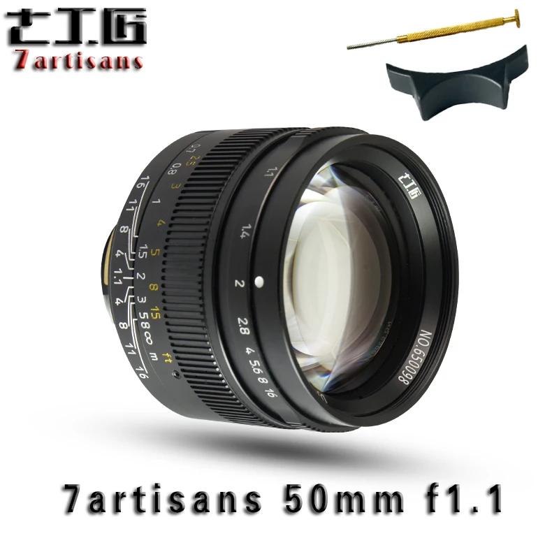 US $369.00 Lens Lentes 7 Artisans 50mm F11large Aperture Paraxial MMount Lens For Camera MM M240 M3 M5 M6 M7 M8 M9 For Canon Camera Lens