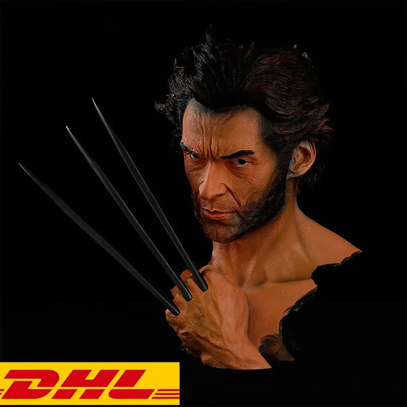 

The Avengers X-Men statue Wolverine bust James Howlett 1:1 (LIFE SIZE) Head Portrait Resin Collectible Model Toy Boxed T117