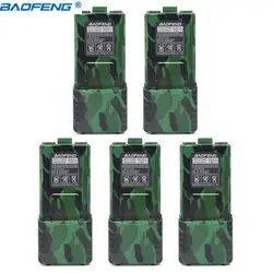 5 шт Оригинал BAOFENG UV-5R BL-5L 7,4 V 3800 mAh Li-Ion высокой Ёмкость Батарея для Baofeng Walkie Talkie UV-5R серии 2 способ радио