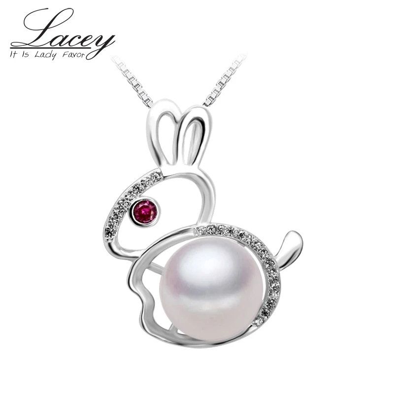 

100% freshwater pearl pendant for women,rubby white natural pearl pendant 925 sterling silver jewelry daughter birthday gift