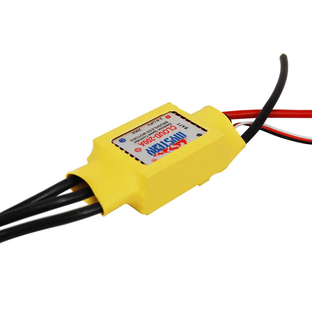 

Hot New Mystery RC 200A 2-6s Brushless ESC for Boat V2.1 Model Ship Speed Controller Parts Accs