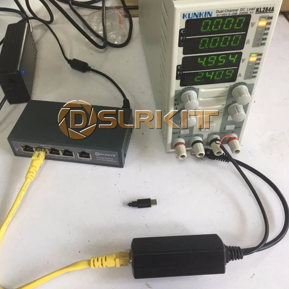 250M EXTEND PoE Kit for 8x Raspberry Pi B/B+/2/3 Micro USB 5V 2.4A /Switch 8 PoE