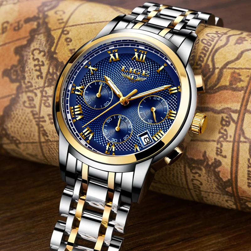 2018 New Watches Men Luxury Brand LIGE Chronograph Men Sports Watches Waterproof Full Steel Quartz Men's Watch Relogio Masculino 2018 New Watches Men Luxury Brand LIGE Chronograph Men Sports Watches Waterproof Full Steel Quartz Men's Watch Relogio Masculino