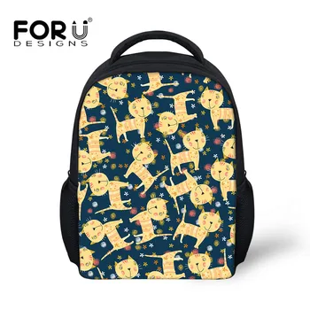 

FORUDESIGNS Children Bags for Girls Kindergarten Sweet Cats Lovely Satchel School Knapsack Baby Bags Mochilas Escolares Infantis