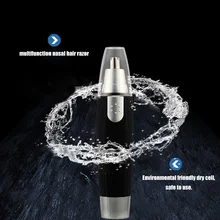Анти-аллергическое электрическое бритье Vibrissae триммер для носа, ушей, лица, бровей, удаление волос, бритье бороды, стрижка волос, коррекция формы, промытый тримме