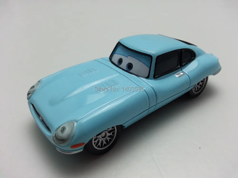 Pixar Cars Sky Blue Jaguar Metal Diecast Toy Car 155 Loose Brand New