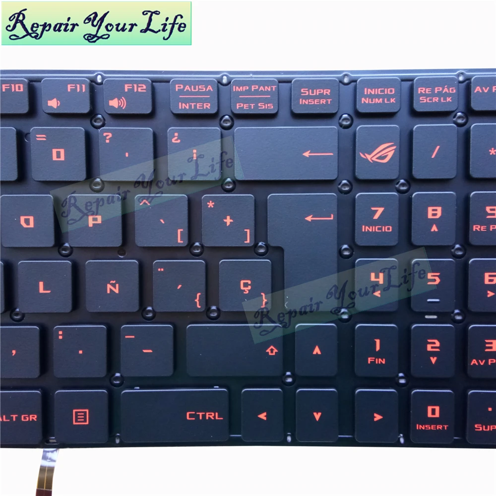 Repair You Life Laptop keyboard for Asus GL502 GL502V GL502VM GL502VT GL502VY Spain SP keyboard wit