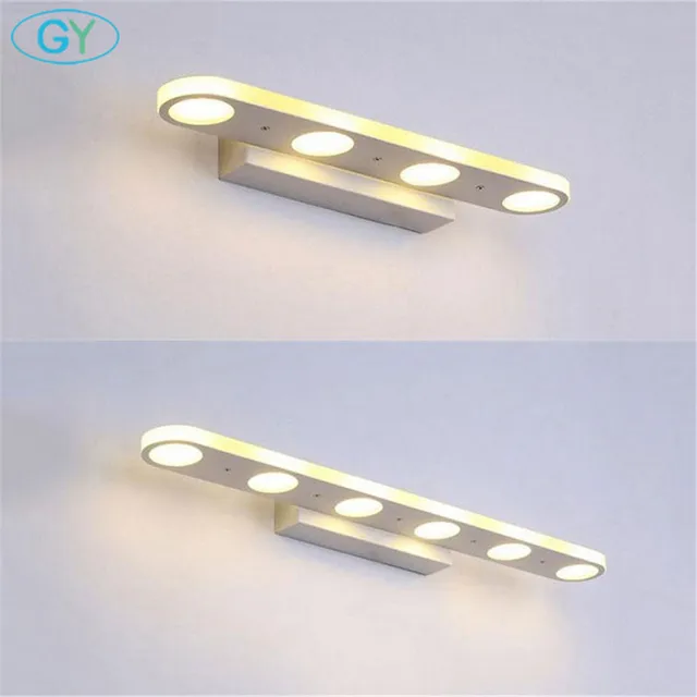 $US $36.00  Novelty lighting White Housing LED front mirror light Metal bathroom cabinet dressing table kitchen