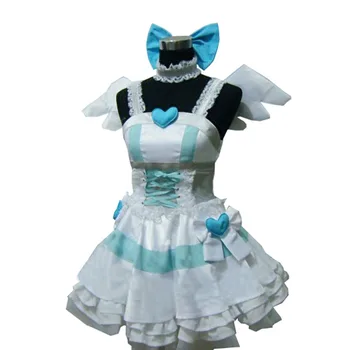 

2019 Panty & Stocking with Garterbelt Heroine Anarchy Stocking Angel Dress Uniform Cosplay Costume Custom Made