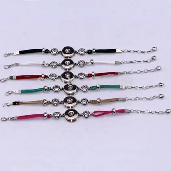 

12pcs/lot Mix colors ,interchangeable snap button DIY Velvet leather bracelets,fits snap button charms ginger snap bracelets