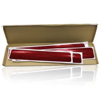 

Anti-skid Stickers Decal Red Carbon Fiber Car Door Anti-Scratch Practical