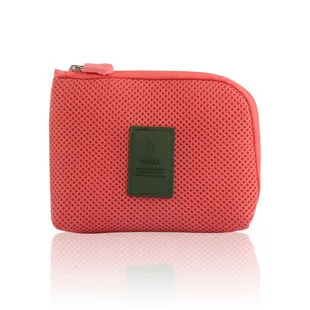 Корейская дорожная деловая цифровая сумка для приема многофункциональных зарядных устройств сумка для макияжа портативный источник питания кабель отделка - Цвет: S Red