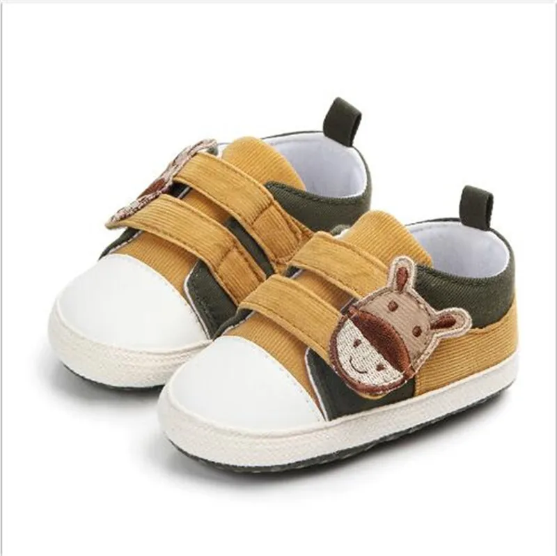 

New Cartoon Baby Shoes First Walkers Infants Boys Antislip Sport Shoes