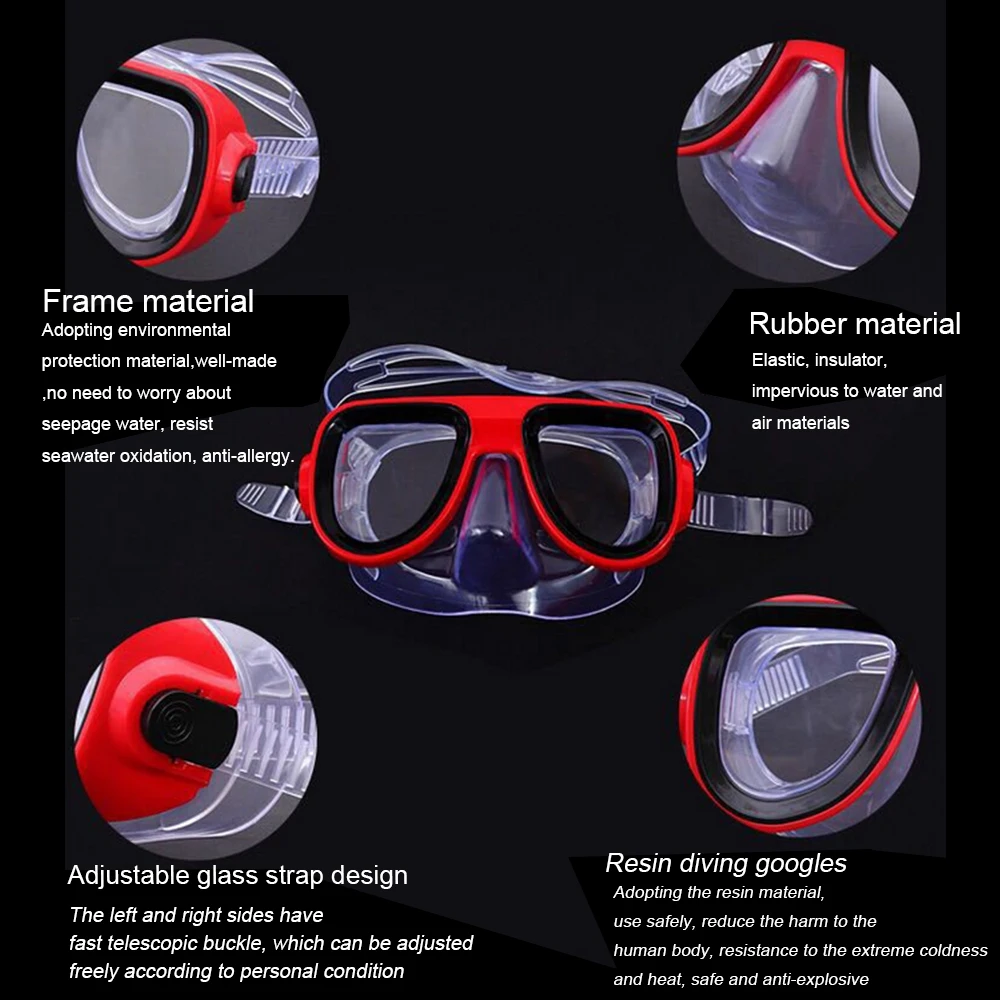 1 Piece Kids Silicone Anti-fog Diving Mask Glasses Mirror mirror soft and comfortable Swim Diving Eye Protect Glasses