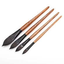 

High Quality Oval Squirrel Hair Artist Watercolor Paint Brush Art Soft Brush Painting Pen for Gouache Wash/Mop Art Supplies
