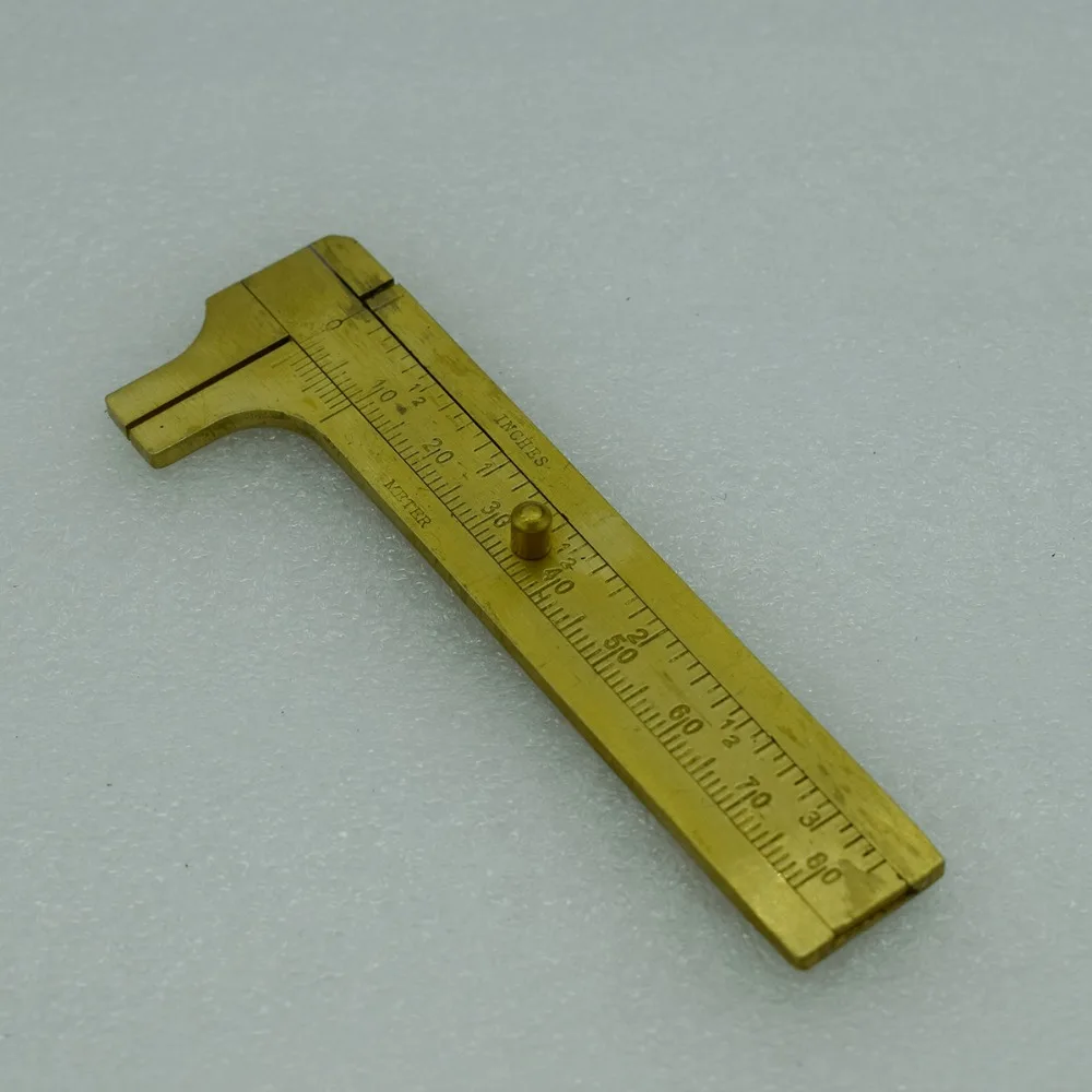 80mm Millimeter Gauge Sliding Brass Caliper Measuring Toolin Jewelry