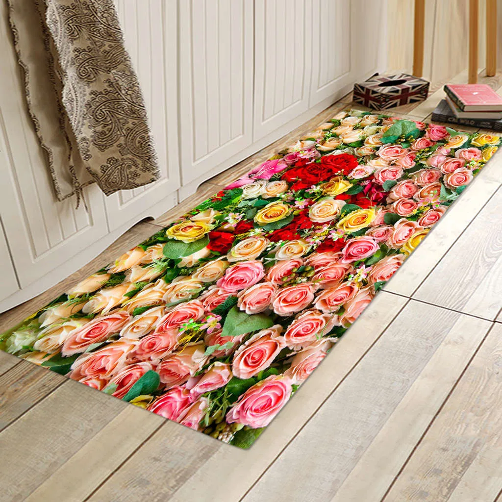 ISHOWTIENDA кухонный ножной дверной коврик машинный моющийся Пледы для Entryway и Арт Декор для спальни