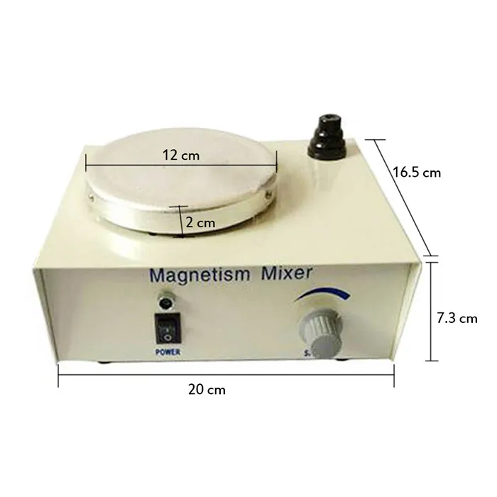 Лабораторная магнитная мешалка 2400 об/мин, ЕС вилка 8 Вт магнетизм смеситель, объем 1л, с магнитной мешалкой бар и держатель, 220 В/50 Гц