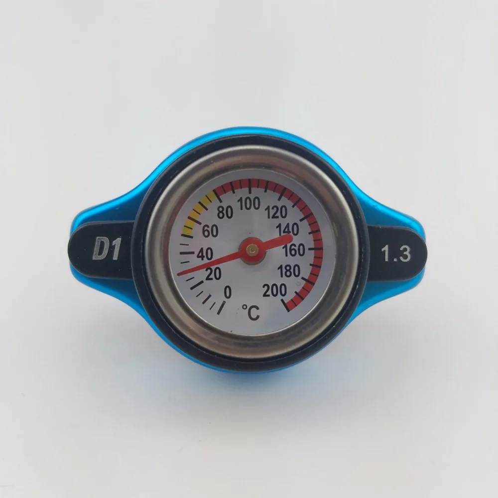 

Free Shipping D1 Big Head Thermo Radiator Cap Tank Cover With Temperature Gauge Utility Safe 0.9 And 1.1 And 1.3 Bar