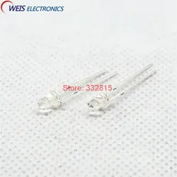 100 шт. F3 белый светодиод F3MM 3 мм прозрачный DIP-2 (короткие ноги) свет бусы светодиодах Бесплатная доставка